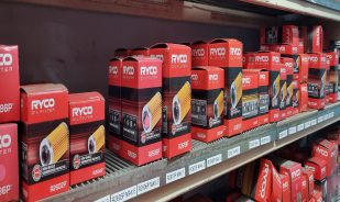 Rack full of Ryco oil filter products - Spare Parts & Accessories - Taylored Automotive