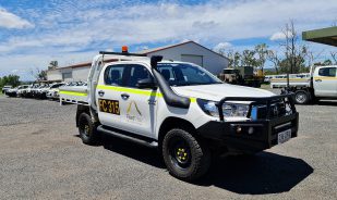 Fleet crew Hilux truck - Mine Spec 4WD Hire Vehicles - Taylored Automotive